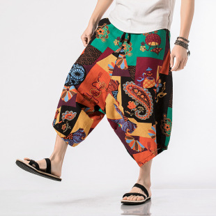 Harlan Low Shorts Chinese Style National Style Increase
