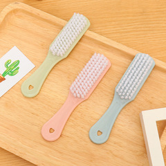 Nordic simple style plain plastic shoe brush daily necessities green shoe cleaning soft-haired shoe brush