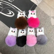 手机壳配件仿真猫咪球创意手机壳后挂件