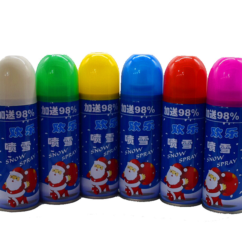 Christmas snow spray wedding supplies wedding wedding birthday celebration hand spray color stripes spray ribbon flying snow Christmas supplies