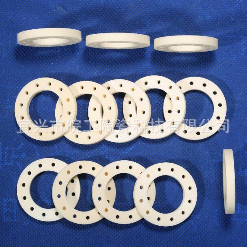 氧化锆陶瓷电极片 带孔陶瓷环 加工精密陶瓷配件