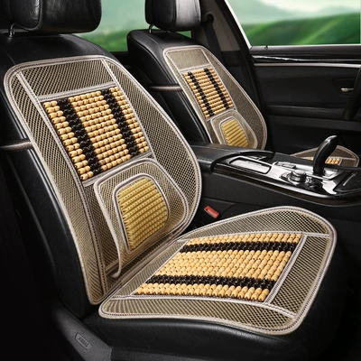 Cool pad wooden bead monolithic car seat