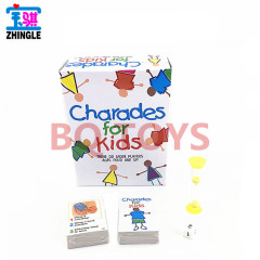 Educational toys for children, fun puzzles, puzzles, gestures, guessing game cards, Charades for kids