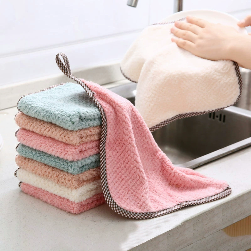 Ткань Coral velvet квадратное полотенце, толстое гигиеническое полотенце для рук, коралловый бархат, оптом