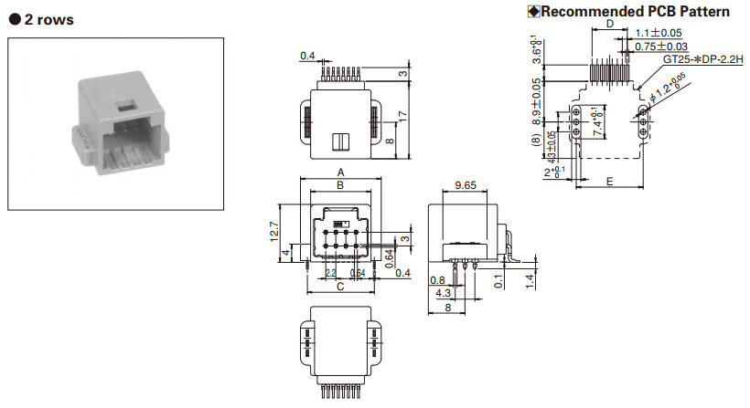 GT25-16DP-2.2H˫��16pin2.2mm��� �������� HRS�������ݹ�Ӧ