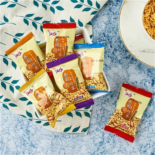 Lushang Fried Rice 2500g Puffed Rice Crisps Thai Mixed Grain Fragrant Rice Multi-Flavor Office Leisure Snack