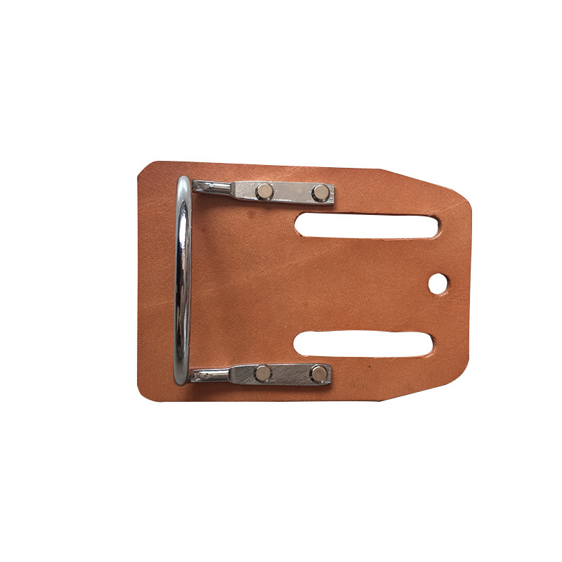 Suministro de la primera capa de piel de vaca martillo rack gancho de herramientas de piel de vaca rack cinta gancho colgando bolsa