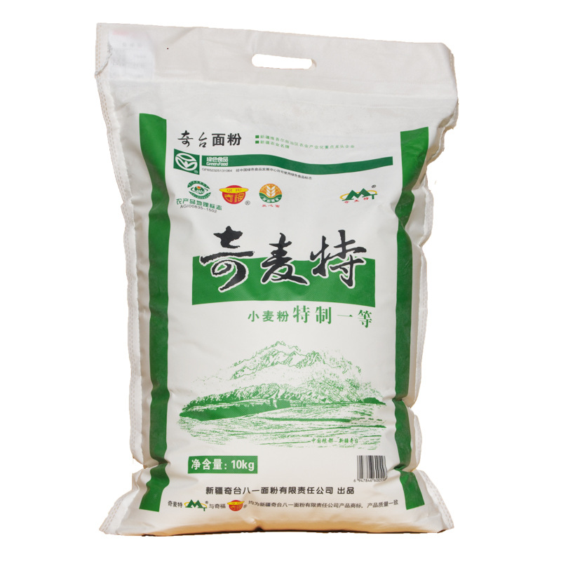 新疆奇台面粉奇麦特面粉特制一等10kg 20斤拉条子 饺子家用小麦粉