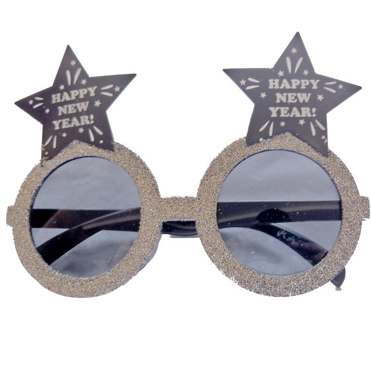 Oro plata cinco puntas estrella gafas fiesta danza Decoración Accesorios fiesta gafas
