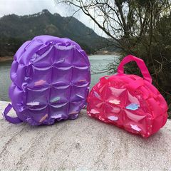 New fashionable inflatable swimming pool reservoir storage bag, waterproof beach bag, beach super bright candy color, shower swimming bag