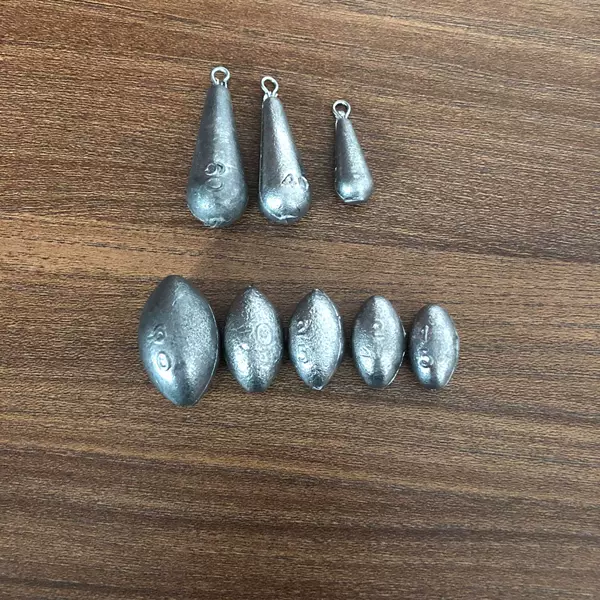 Olive-shaped heart lead pendant replica lead pendant heart string lead lump throwing Rod hollow water drop hanging ring lead pendant wholesale