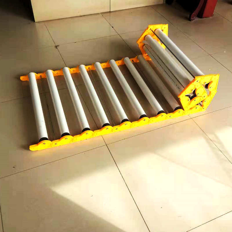 优惠供应快递物流货柜装卸货输送设备 携带可折叠PVC输送滚筒滑梯