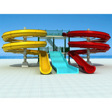 小型儿童水上乐园滑梯水上乐园设备水屋水寨滑梯小冲天小喇叭滑梯