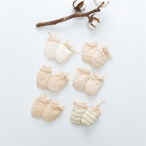 New baby anti-scratch gloves newborn thin breathable protective gloves pure cotton baby anti-scratch face manufacturer supply