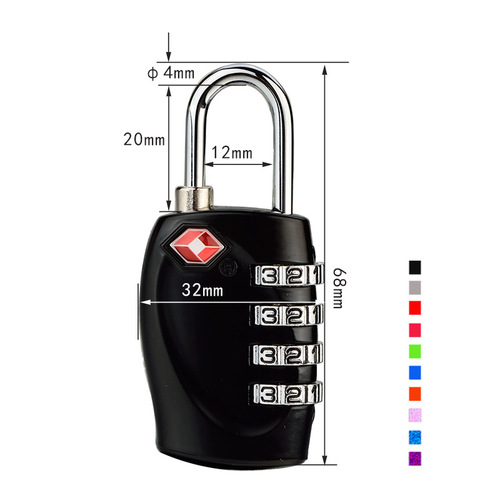 Yifeng Metal Machinery TSA Customs Lock Suitcase Bag Code Lock Padlock Head TSA330