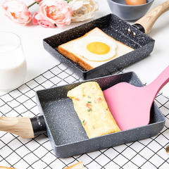 Mafanstone Non-stick Skillet for Thick Egg Cuisine Breakfast, Square Pan for Home Use, Steak and Japanese Style Egg Cooking Pan