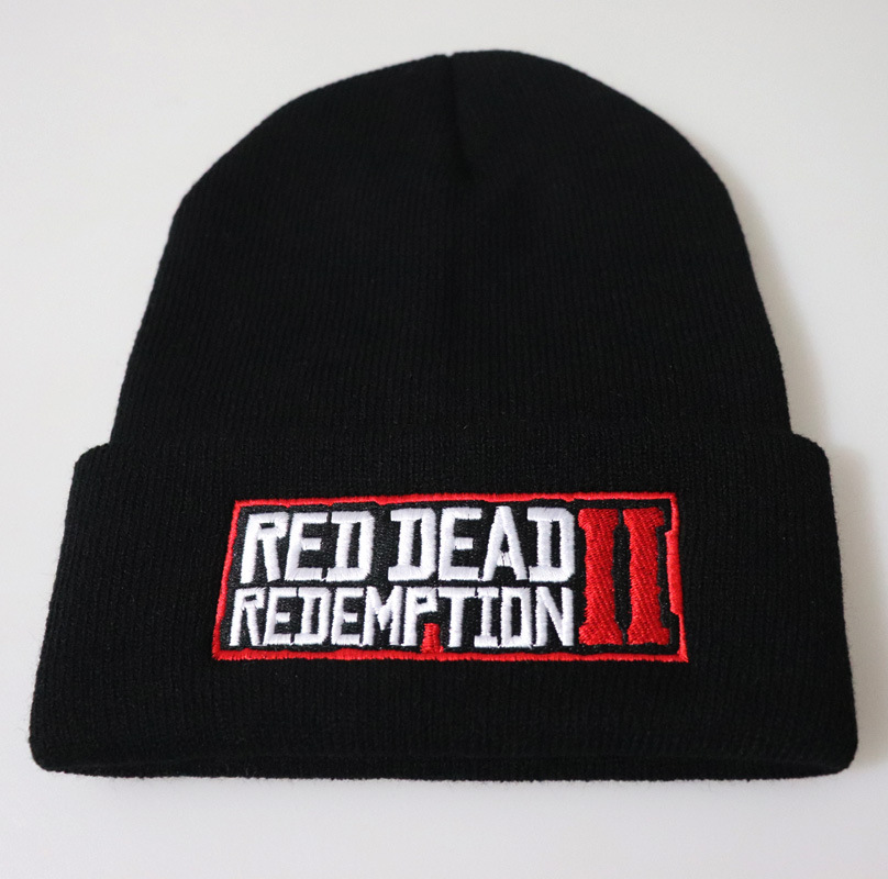 Wild redheadedemption2 bonnet tricoté brodé pull hip hop chapeau en laine_voghion.com