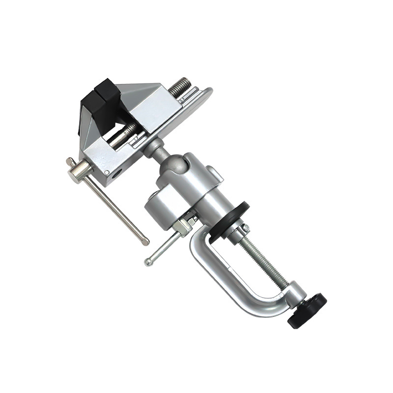 Directo de fábrica de 360 grados giratorio pequeño banco Vice universal rotatorio transformación pequeño banco Vice mesa de aleación de aluminio vice