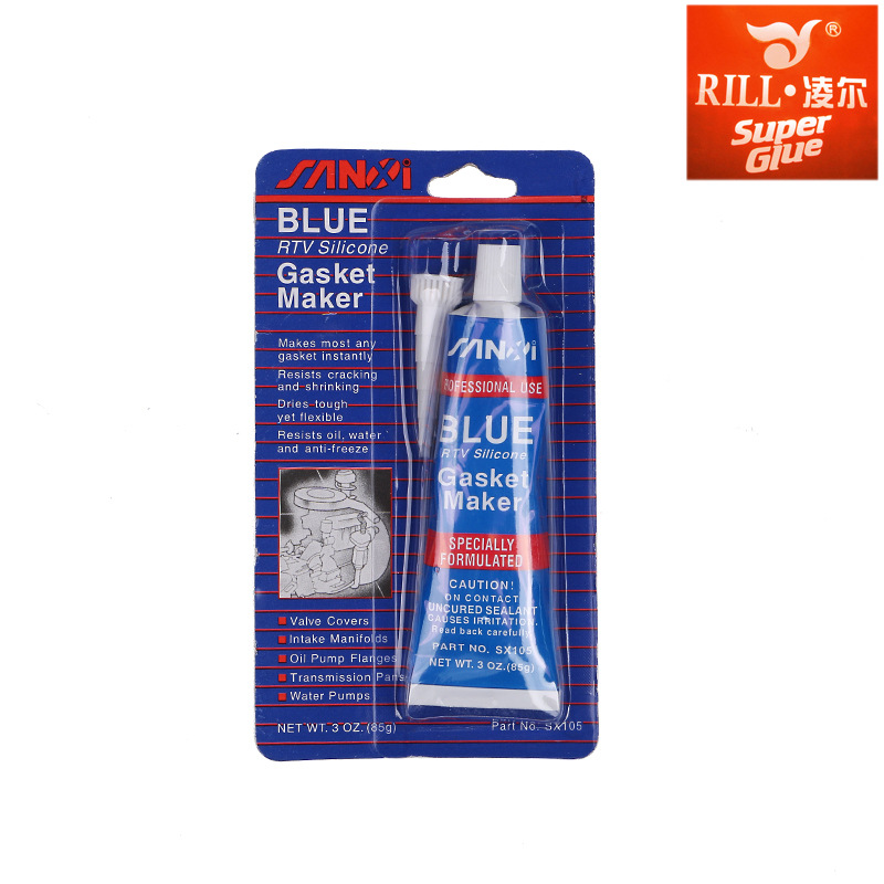 工厂免垫片密封胶 蓝色红色透明灰色免垫胶  胶水厂家保证质量