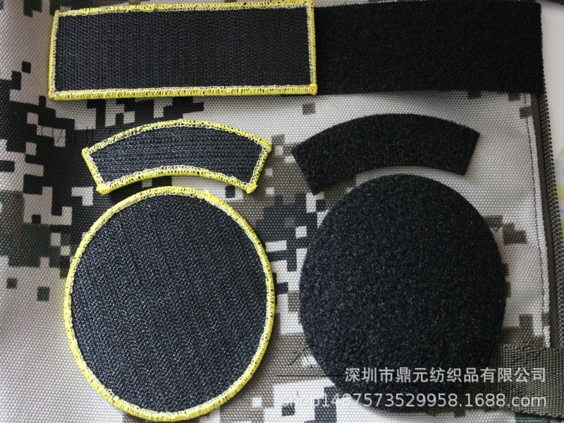 深圳厂家直销可定 魔术贴臂章保安刺绣臂章粘贴式臂章三件套徽章
