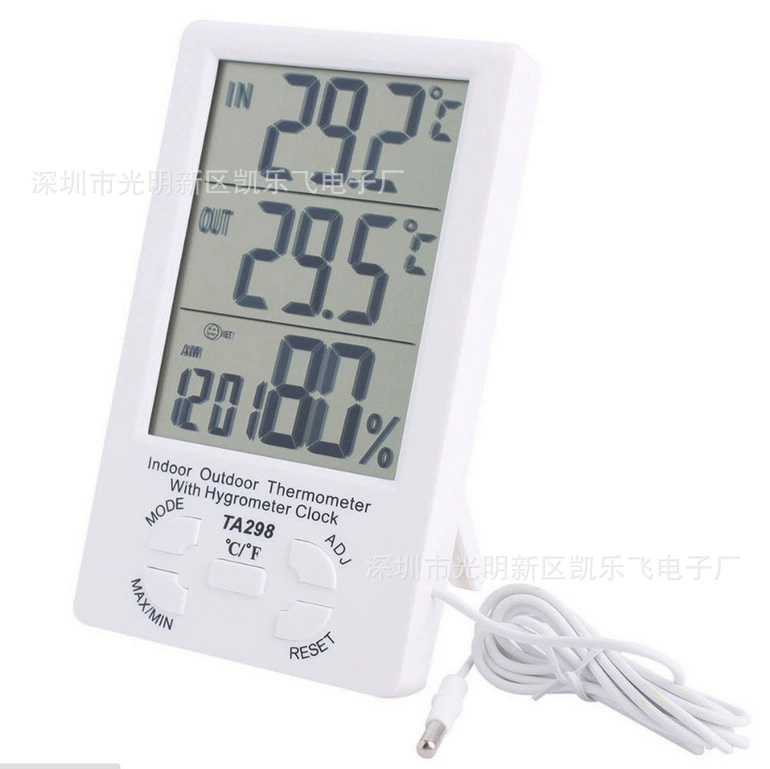 TA298 большой экран термометр, электронный термометр, температура двойной дисплей температуры и влажности