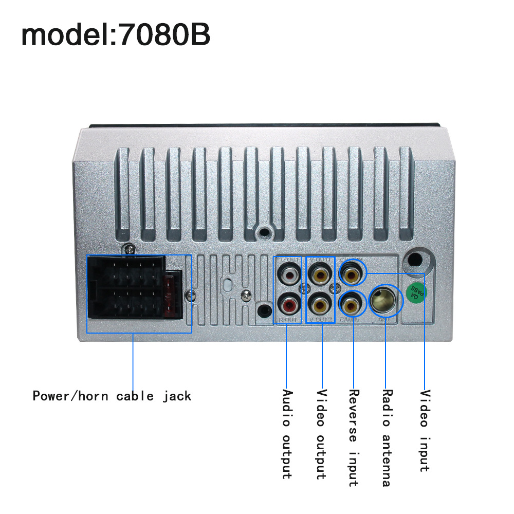 Nuevo doble husillo coche HD de 7 pulgadas MP5 reproductor de radio Bluetooth universal máquina MP43 pantalla capacitiva transfronteriza Venta caliente