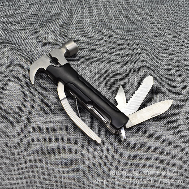 新款汽车车载锤子 多功能不锈钢户外救生锤汽车破窗锤