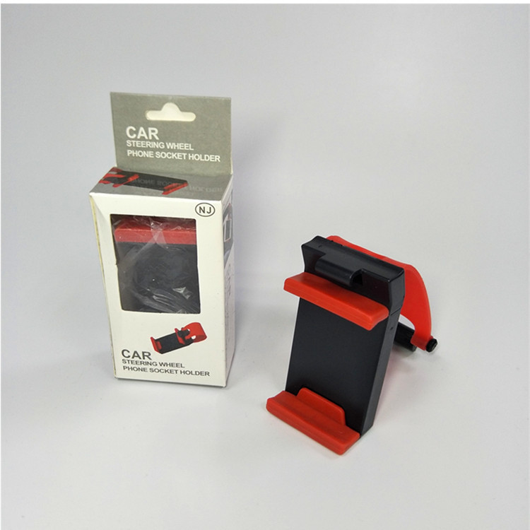 Car mobile phone holder steering wheel mobile phone holder mobile phone navigation clip lazy mobile phone holder manufacturers wholesale