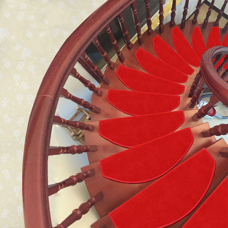 Alfombra de paso de alfombra de escalera de madera maciza simple moderno autoadhesivo sin pegamento autoadhesivo autoadsorción antideslizante alfombra de paso de baldosas