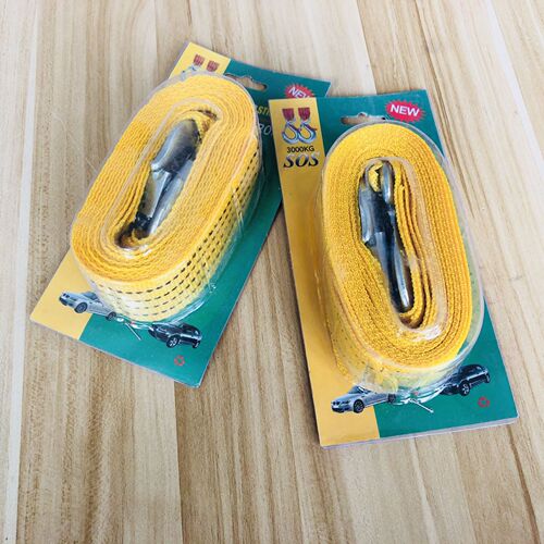 Manufacturer wholesale 3-meter 3-ton trailer rope, vehicle mounted trailer rope, outdoor safety emergency towing rope for automobiles