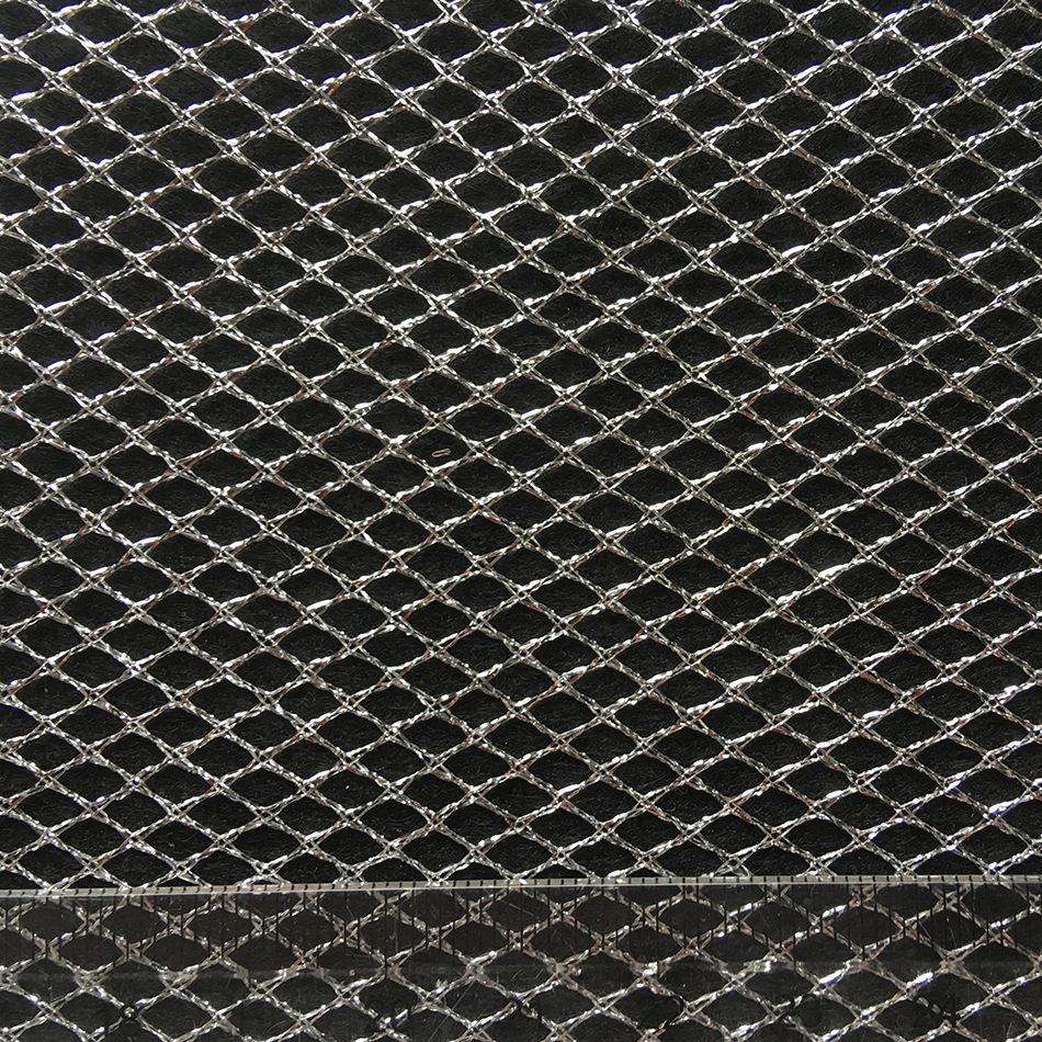 圣诞节装饰网 鞋材复合金属网眼布四角金丝网