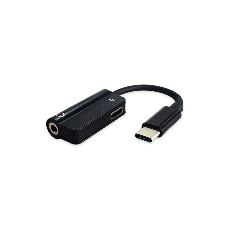 [USB-C зарядка слушать музыку 2-в-1 наушники адаптер аудио кабель type-c на 3.5mm аудио адаптер]