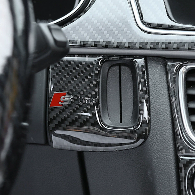 Audi, glass holder for navigator carbon fibre, modified light panel
