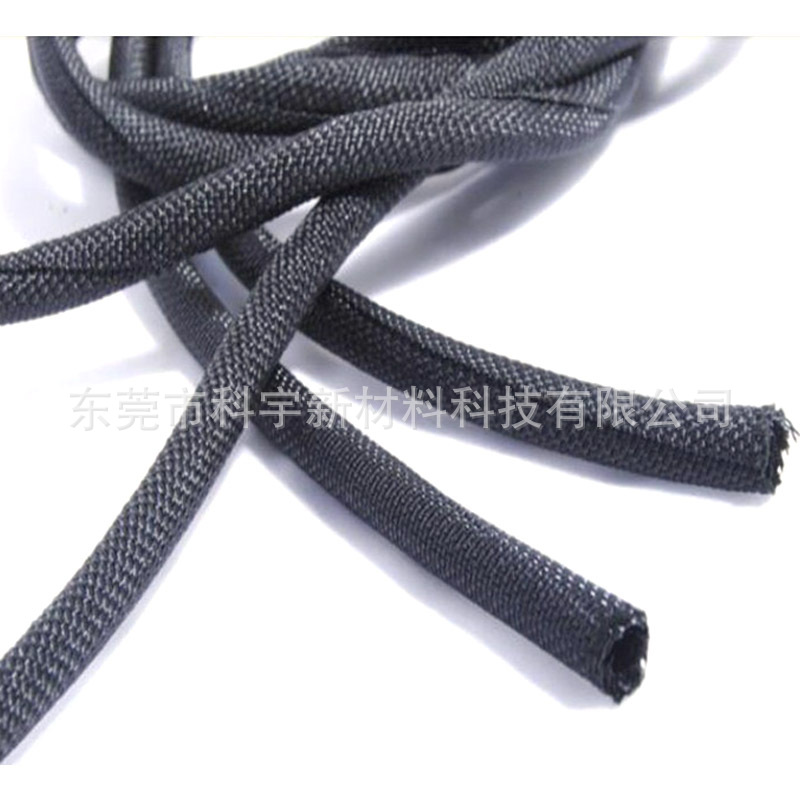 厂家销开口式密织自卷管 自卷式套管 PET阻燃自卷纺织套管,自卷管