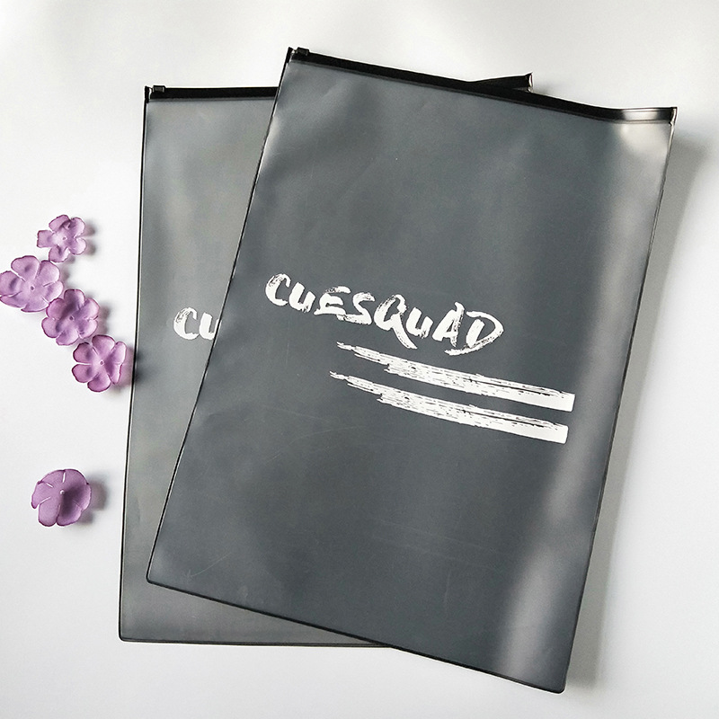 厂家丝印eva磨砂服饰袋防水可折叠自封袋拉链平面袋T恤服装包装袋