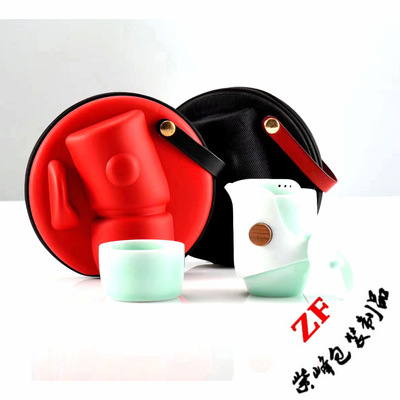 customized Ceramic cup storage box Portable travel outdoors ceramics tea set packing storage box eva Storage bag