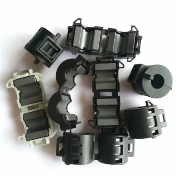 批发零售卡扣组装夹扣式磁环16138 内径8毫米 铁氧体磁芯材料制作