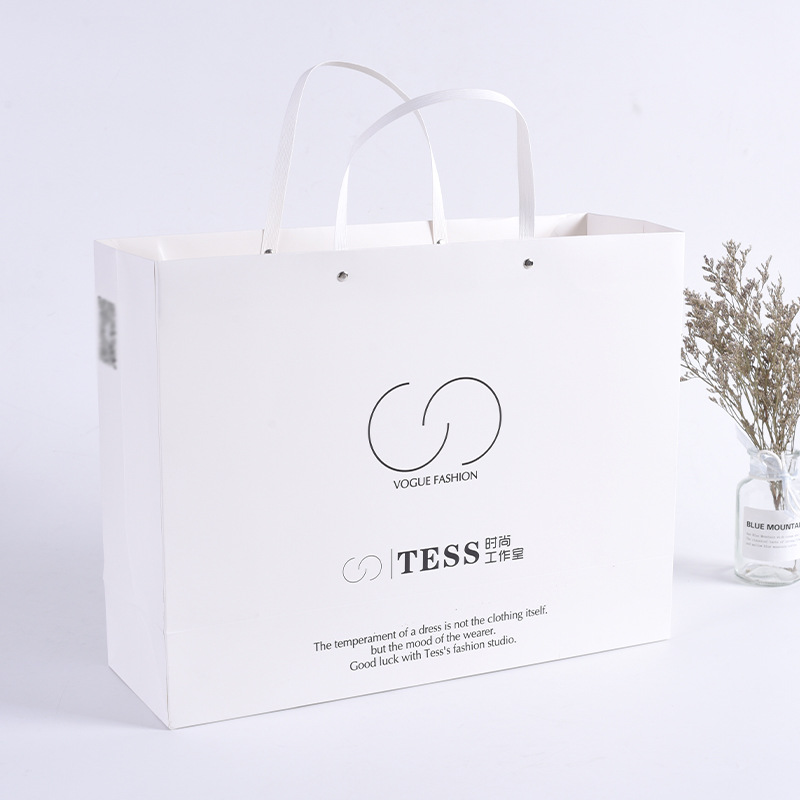 纸质手提纸袋定 做酒水购物服装礼品袋定 制logo牛皮纸袋厂家批发