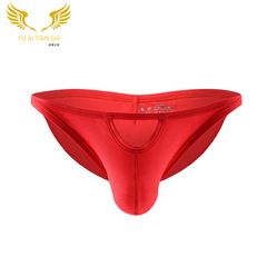 New Men's Underwear Sexy Breathable Solid Color Nylon Boxer Briefs Low-rise Men's Triangular Pants Wholesale