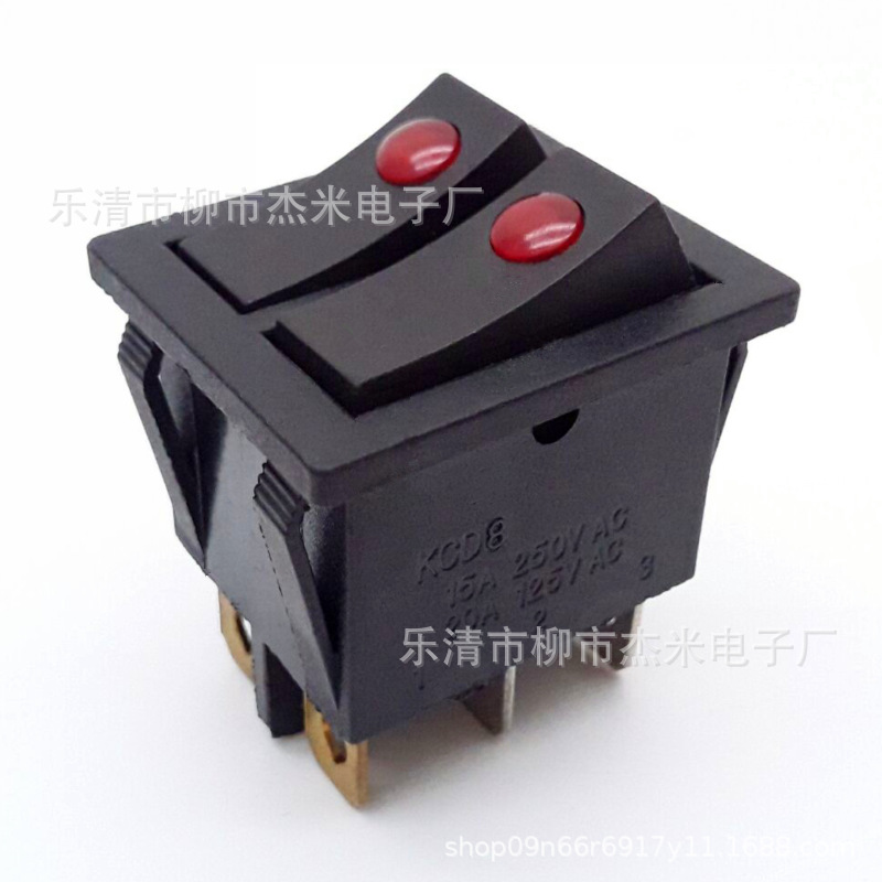 供应船型开关KCD4双联猫眼开关32X25船型开关