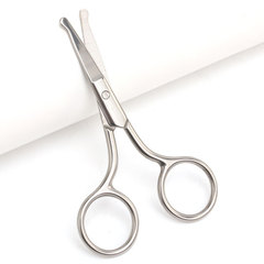 Dazhan Stainless Steel Round Head Safety Men's Nose Hair Trimmer Beauty Makeup Small Scissor Tool Manual Wholesale