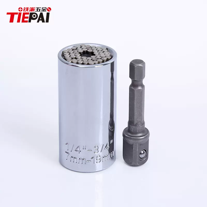 多用套筒多功能棘轮7-19三件套3/8接杆合金络凡钢魔术批发扳手