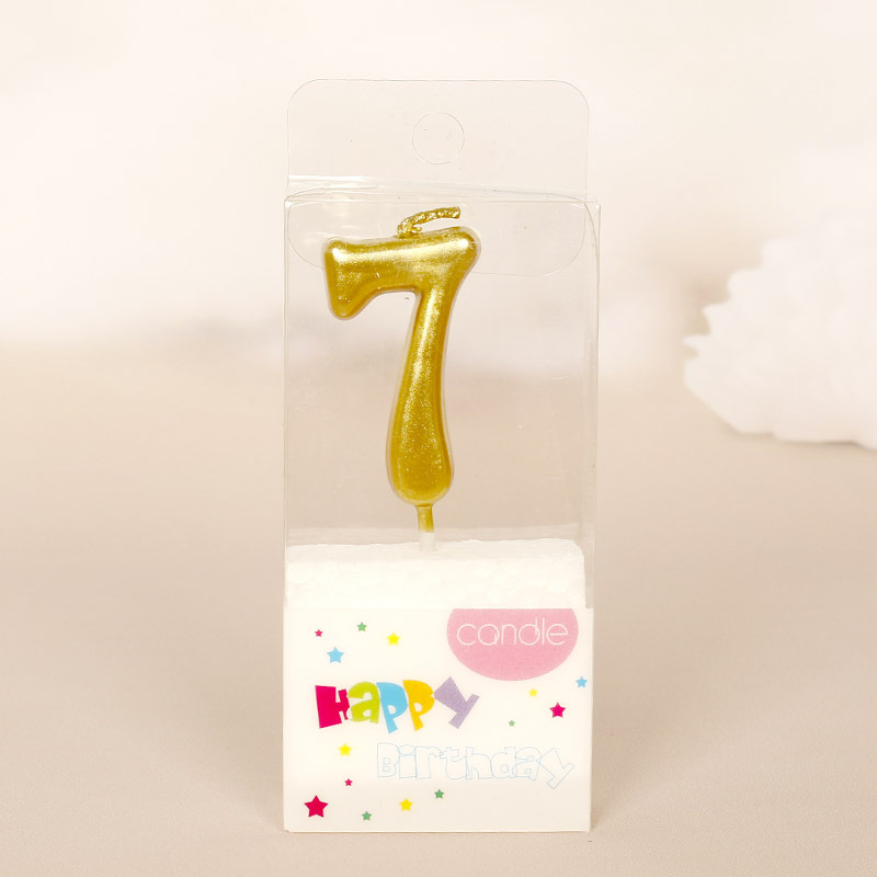 0-9 vela de cumpleaños digital pequeño tamaño creativo local oro pastel de años de edad para niños sin humo pequeña vela fábrica al por mayor
