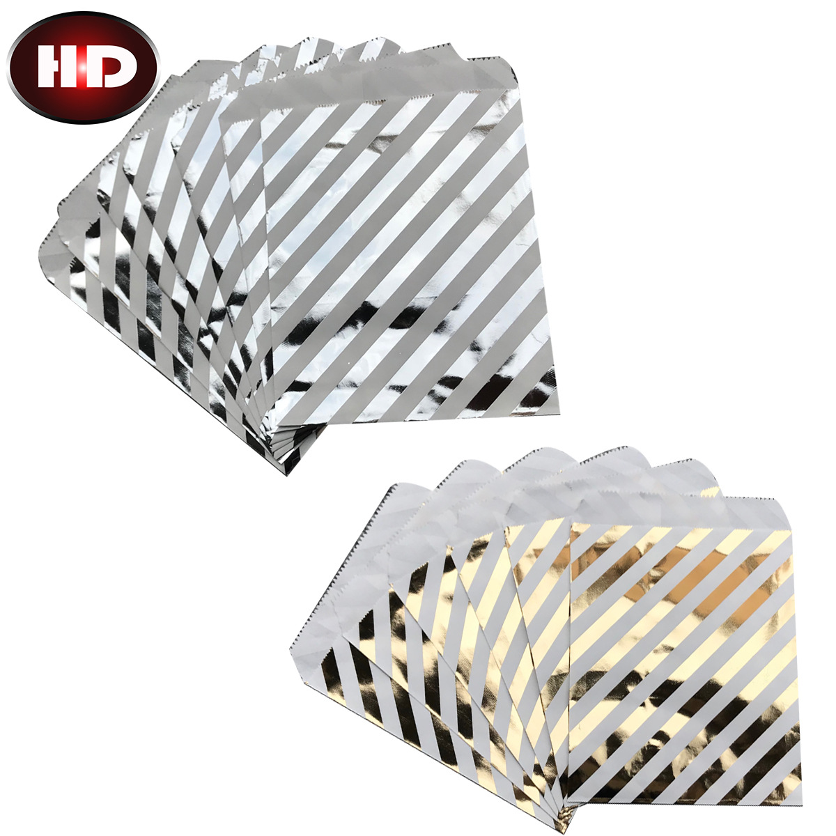  Bolsas de papel para regalo biodegradables, 13x18 cm  