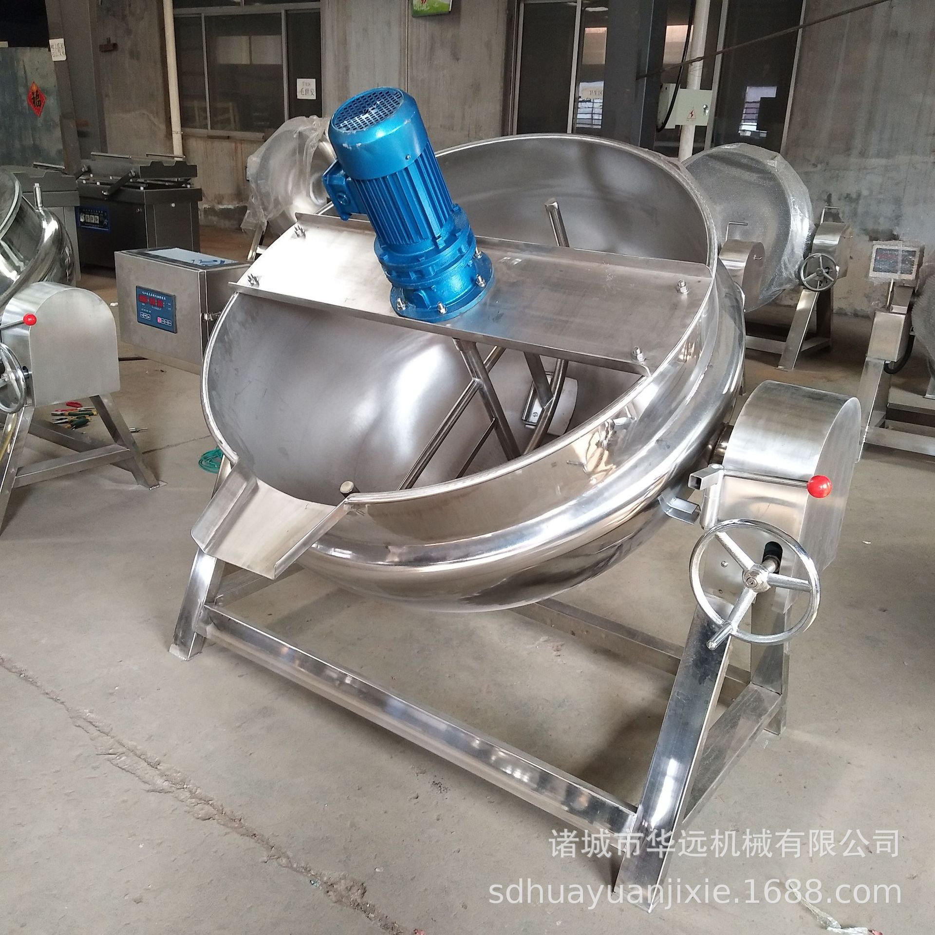 加工米豆腐夹层锅 中小型大米粥熬制锅 刮底搅拌凉粉夹层锅不糊锅|ru