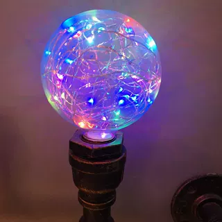铜线灯玻璃创意球泡LED灯泡E27大螺口爱迪生光源跨境爆款咖啡