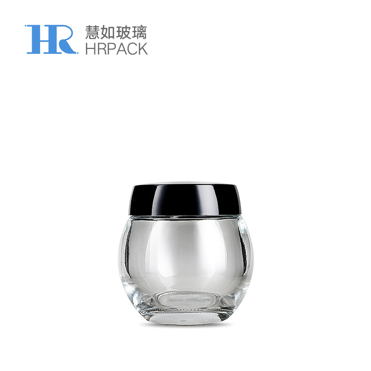 慧如玻璃 120g玻璃面膜瓶 膏霜瓶 护肤品瓶 透明大肚瓶面膜瓶