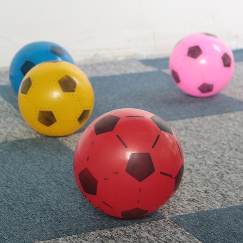 Inflatable football small ball Inflatable toys outdoor indoor bouncy ball Kindergarten racket ball sports ball wholesale
