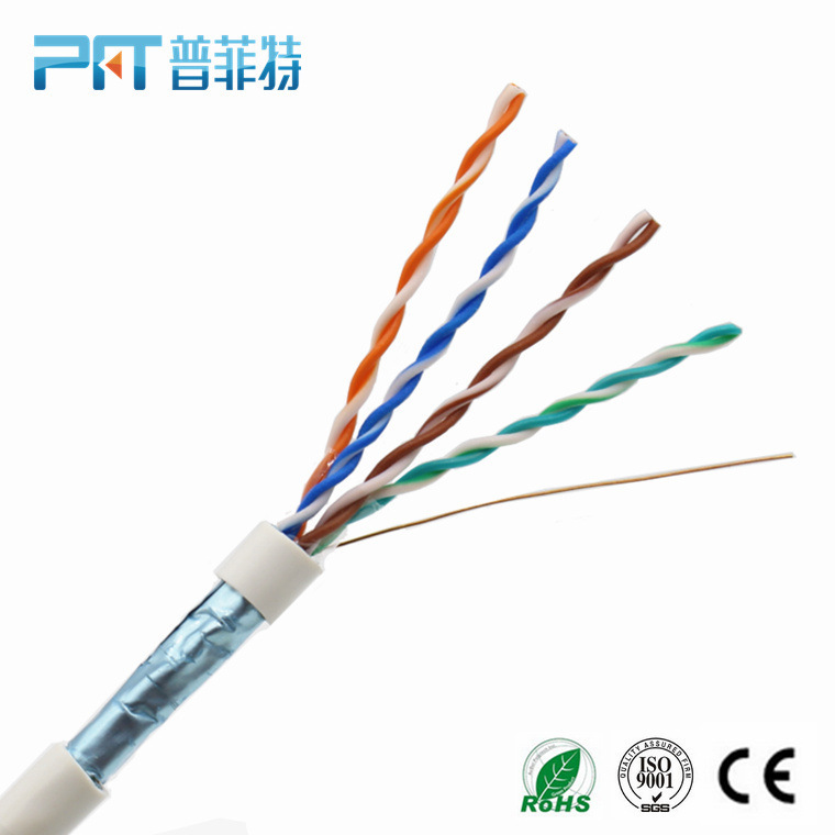 Network cable manufacturer CAT5E FTP single shield ultra-class 5 oxygen-free copper 8-core twisted pair engineering network cable Network cable manufacturer CAT5E FTP single shield ultra-class 5 oxygen-free copper 8-core twisted pair engineering network cable