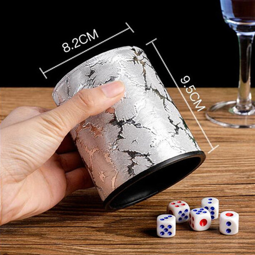 Liquor advertising sieve cup, sling cup, sieve cup, leather dice cup, dice, dice cup, color cup, get 5 dice for free